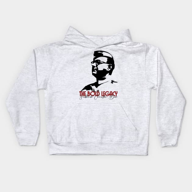 The Bold Legacy Of Bose Kids Hoodie by Curator Nation